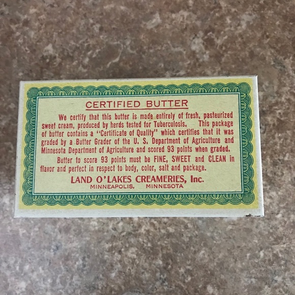 Vintage Land O’ Lakes Butter Tin Recipe Card Box - Picture 3 of 8